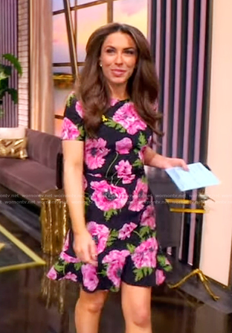 Alyssa's floral mini dress on The View