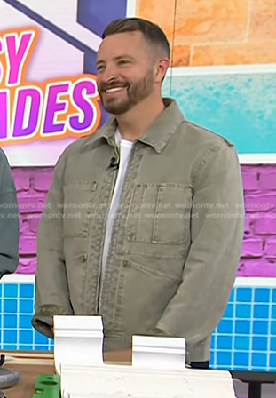 Barry Bordelon's grey denim zip jacket on Today