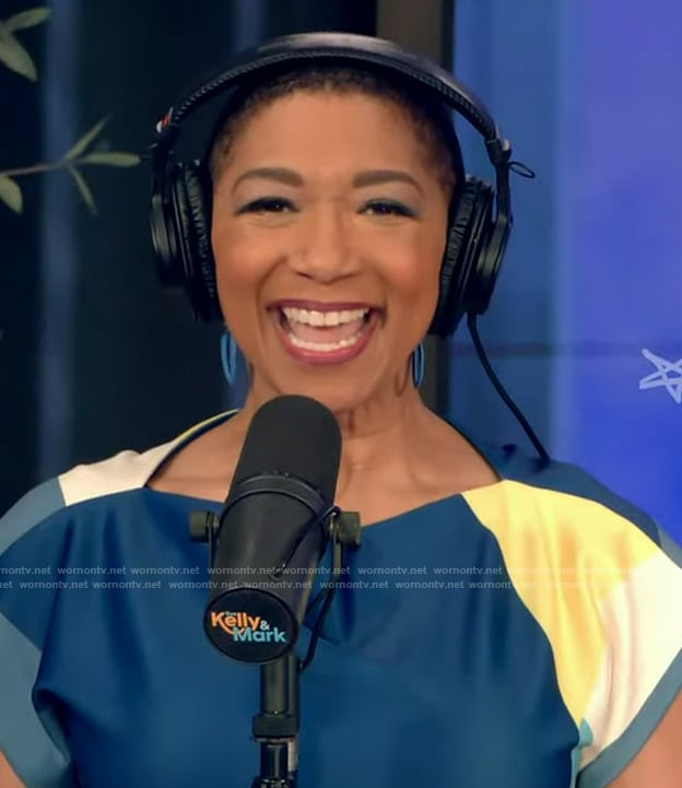 Deja Vu's colorblock dress on Live with Kelly and Mark