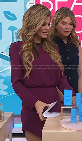 Dr. Dendy Engelman's purple mini dress on Today