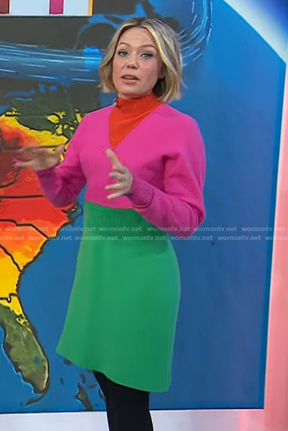 Dylan's colorblock sweater dress on Today