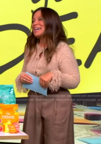 Gretta Monahan's fringe cardigan on The View