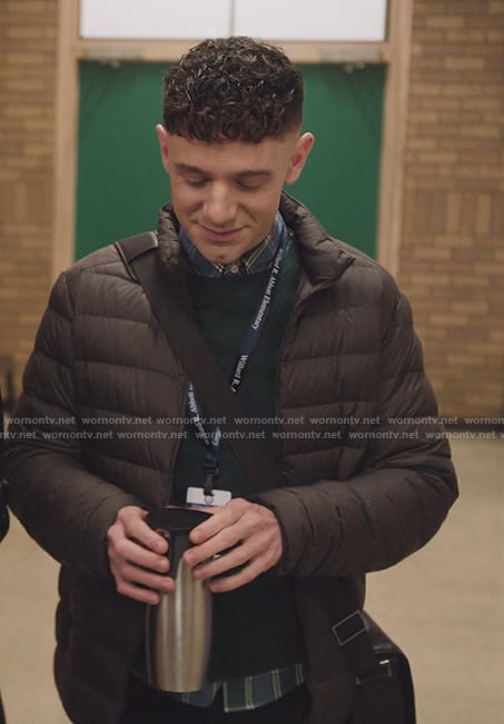 Jacob's puffer jacket on Abbott Elementary
