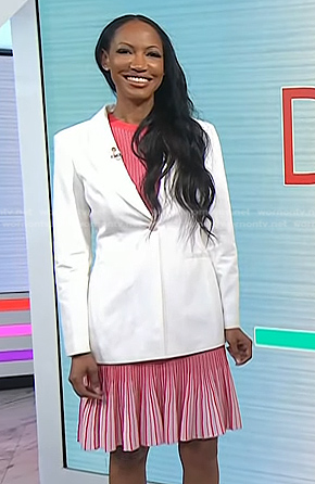 Dr. Judith Joseph's pink pleated dress on Today