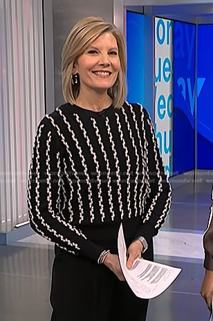 Kate's black stripe sweater on NBC News Daily