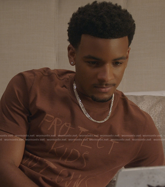 KJ's printed tee on All American