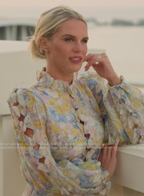 Madison's butterfly print mini dress on Southern Charm