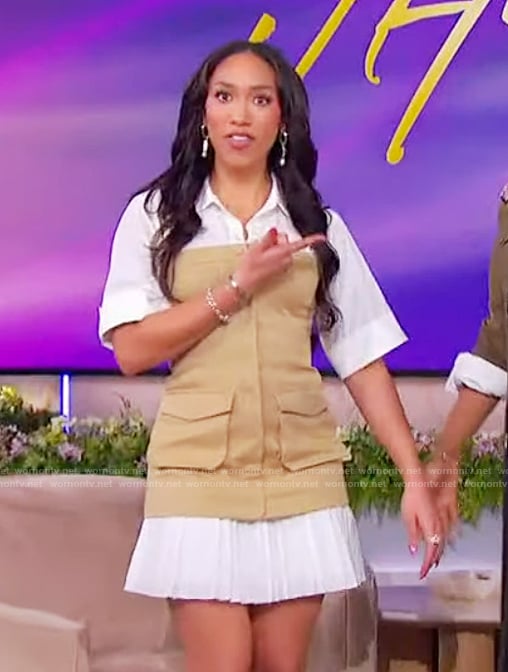Mariah Crose's layered mini dress on The Jennifer Hudson Show