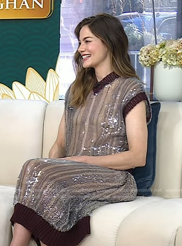 Michelle Monaghan's sequin top and skirt on Today