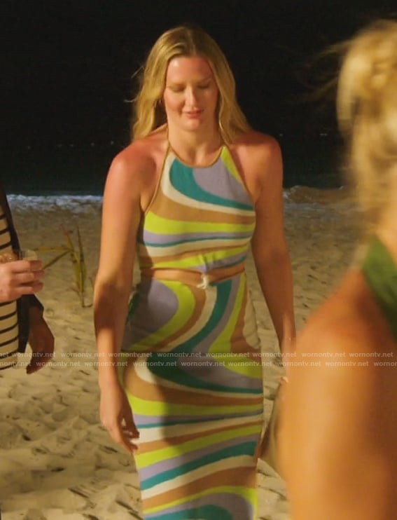 Molly's swirl print cutout dress on Southern Charm