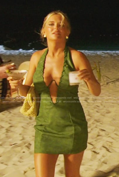Molly's green lace mini dress on Southern Charm