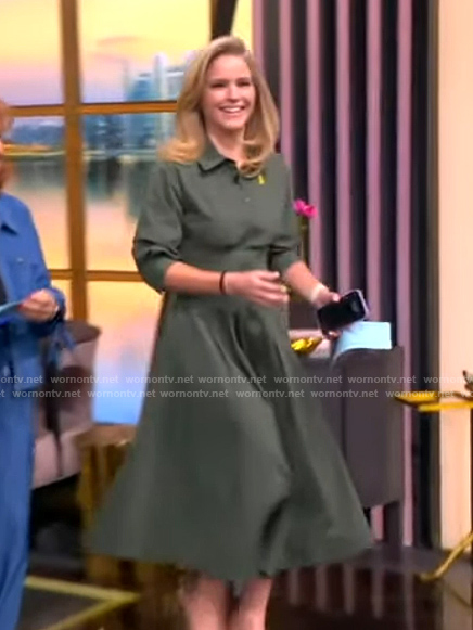 Sara's green shirtdress on The View