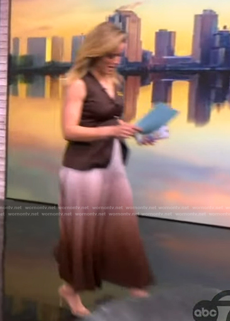 Sara's mixed media dress on The View