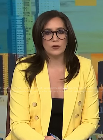 Savannah's yellow blazer on NBC News