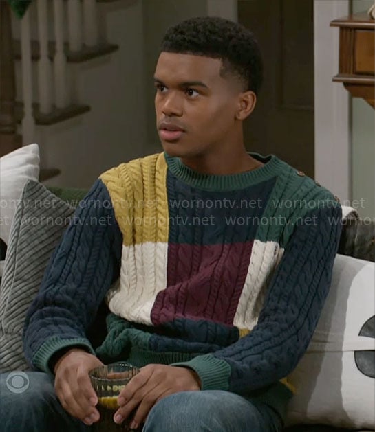 Tyrell's patchwork sweater on Beyond the Gates