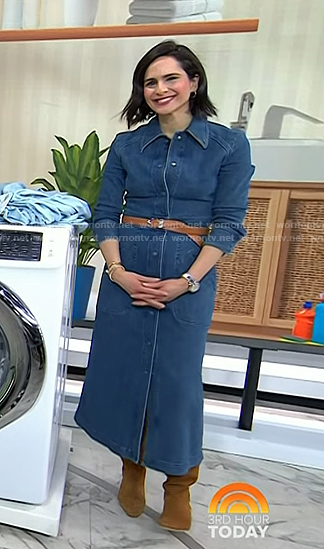 Bahar Takhtehchian's denim shirtdress on Today