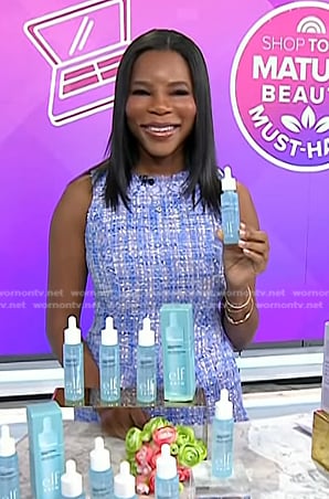 Dr. Michelle Henry's blue tweed dress on Today