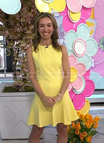 Shannon Doherty's yellow mini dress on Today