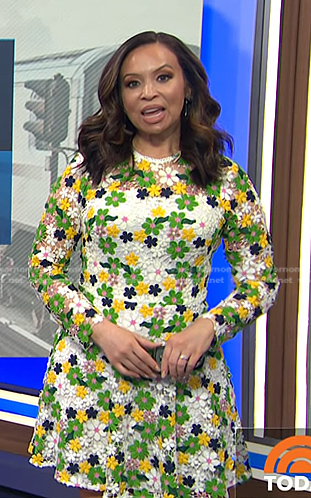 Adelle's floral lace dress on Today