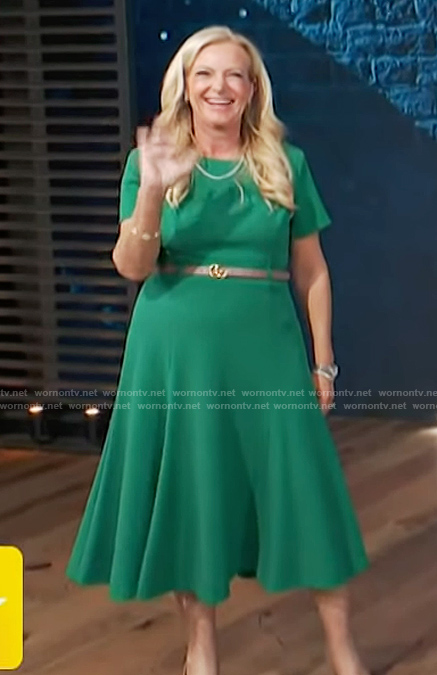 Alison Tressl's green dress on Access Hollywood