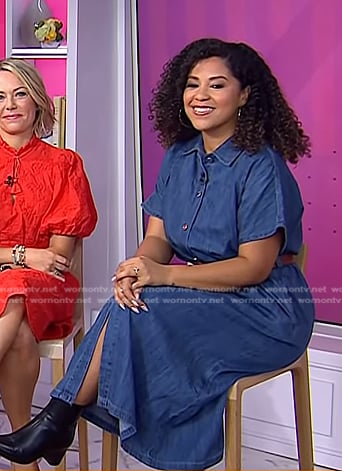 Arianna's denim shirtdress on Today