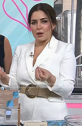 Bobbie's raffia belt on Today