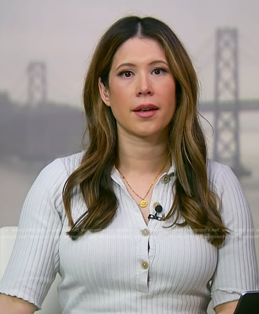 Deirdre's ribbed polo dress on NBC News Daily
