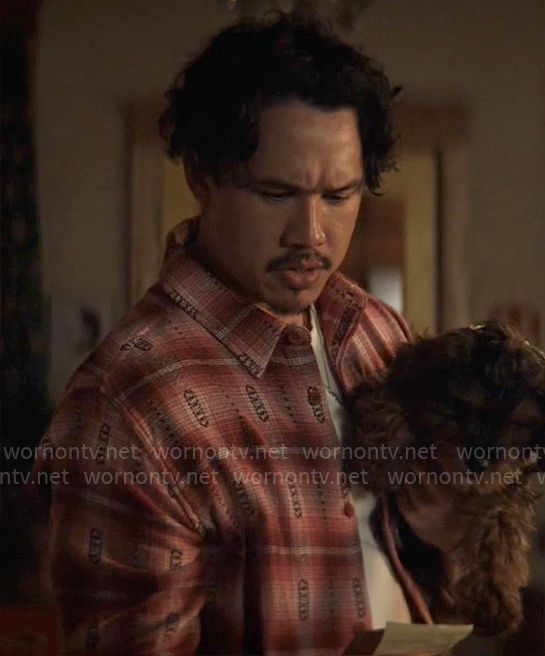 Doug's red plaid shirt on Grosse Pointe Garden Society