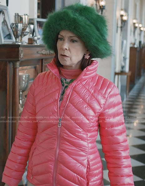 Elsbeth's pink padded jacket on Elsbeth