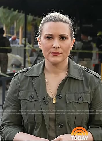 Erin McLaughlin's green field jacket on Today