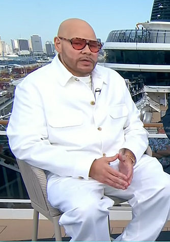 Fat Joe's white jacket on Today