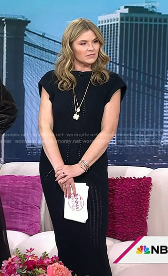 Jenna's black knit dress on Today