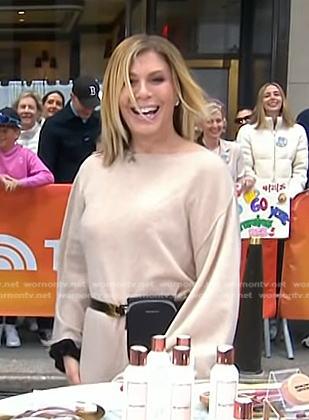 Jill's black leather belt on Today