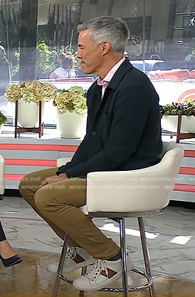 Jim Murphy's white and brown sneakers on Today