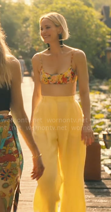 Kate's floral bikini top on The White Lotus