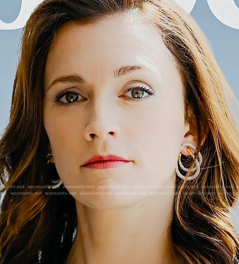 Kate's metallic hoop earrings on You