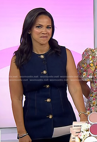 Laura's denim vest and cropped jeans on Today
