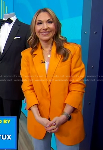 Lori's orange blazer on Good Morning America