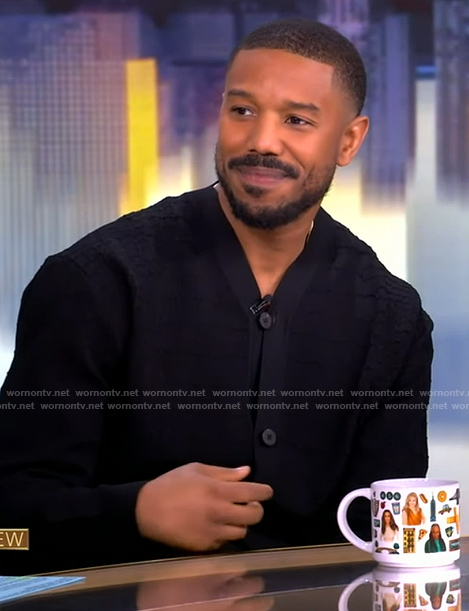 Michael B Jordan's cardigan on The View