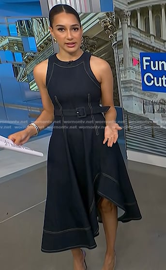 Morgan's belted denim dress on NBC News Daily