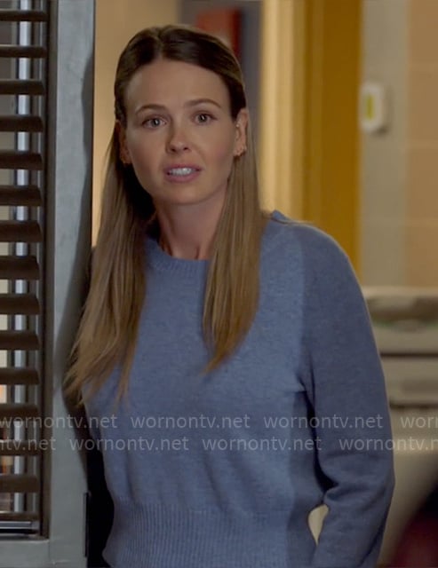 Novak's blue sweater on Chicago Fire