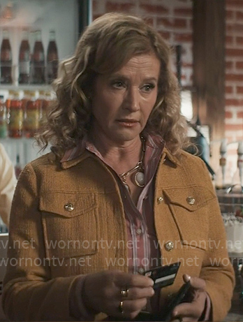 Patty's yellow tweed jacket on Grosse Pointe Garden Society