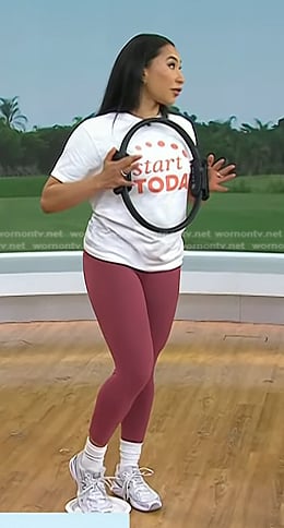 Raven Ross's white sneakers on Today