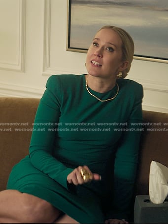 Reagan's green long sleeve dress on You