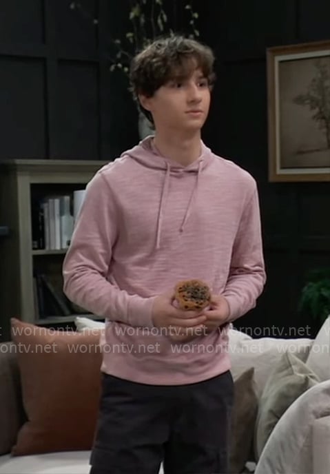 Rocco's pink hoodie on General Hospital
