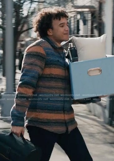 Roy's stripe jacket on Elsbeth