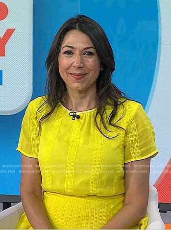 Samantha Cassetty's yellow dress on Today