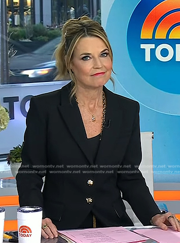 Savannah's black blazer on Today