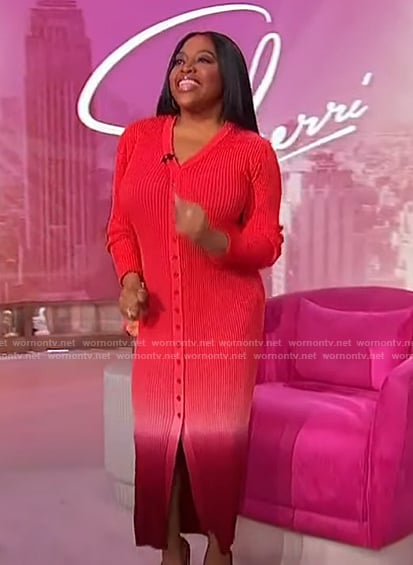 Sherri's pink dip dye dress on Sherri
