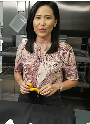Vicky's marble print top on Today